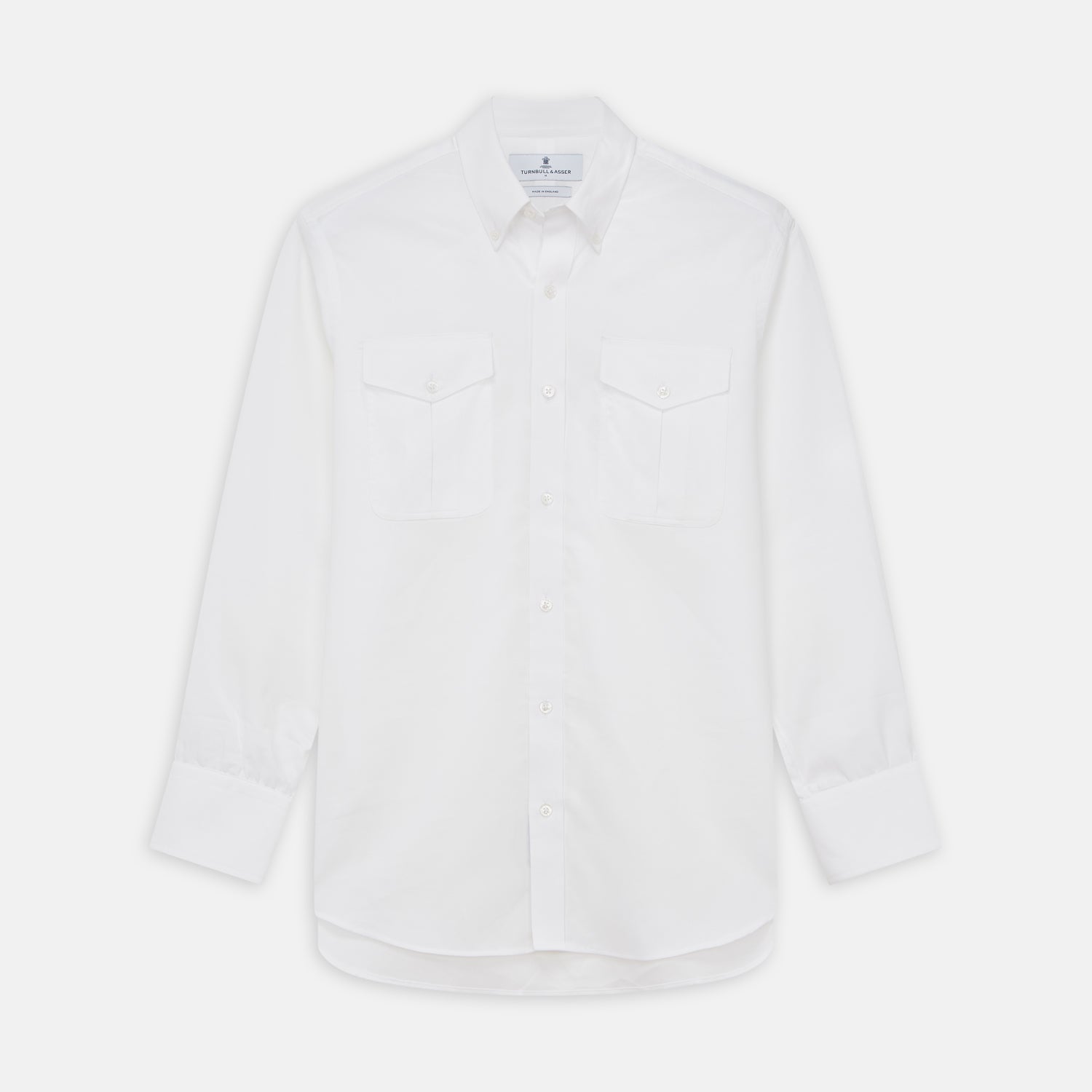 View 1 of product White Cotton Voile Weekend Fit Nevis Shirt