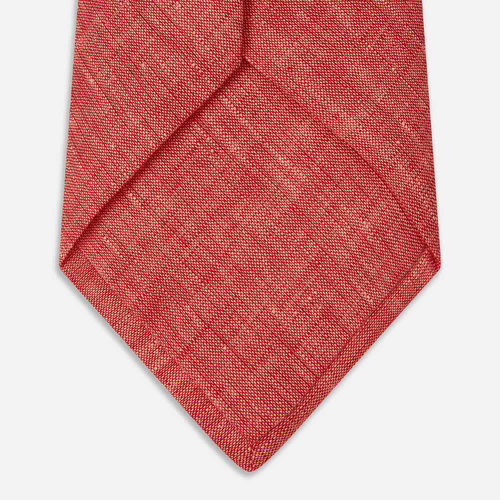 Summer Pink Linen Tie