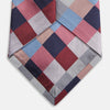 View 4 of product Pink and Blue Checkerboard Silk Tie
