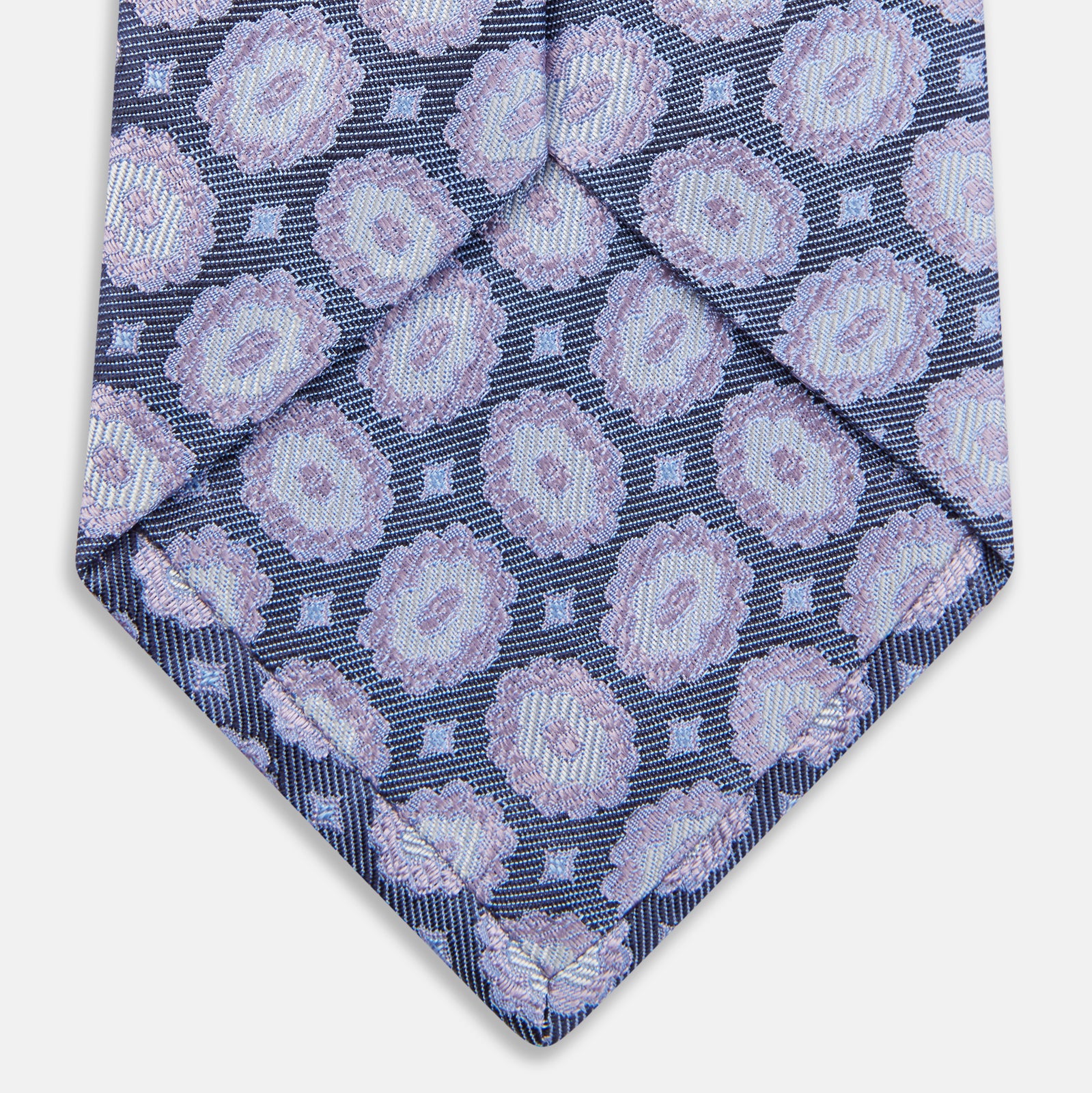Blue Multi Paisley Silk Tie