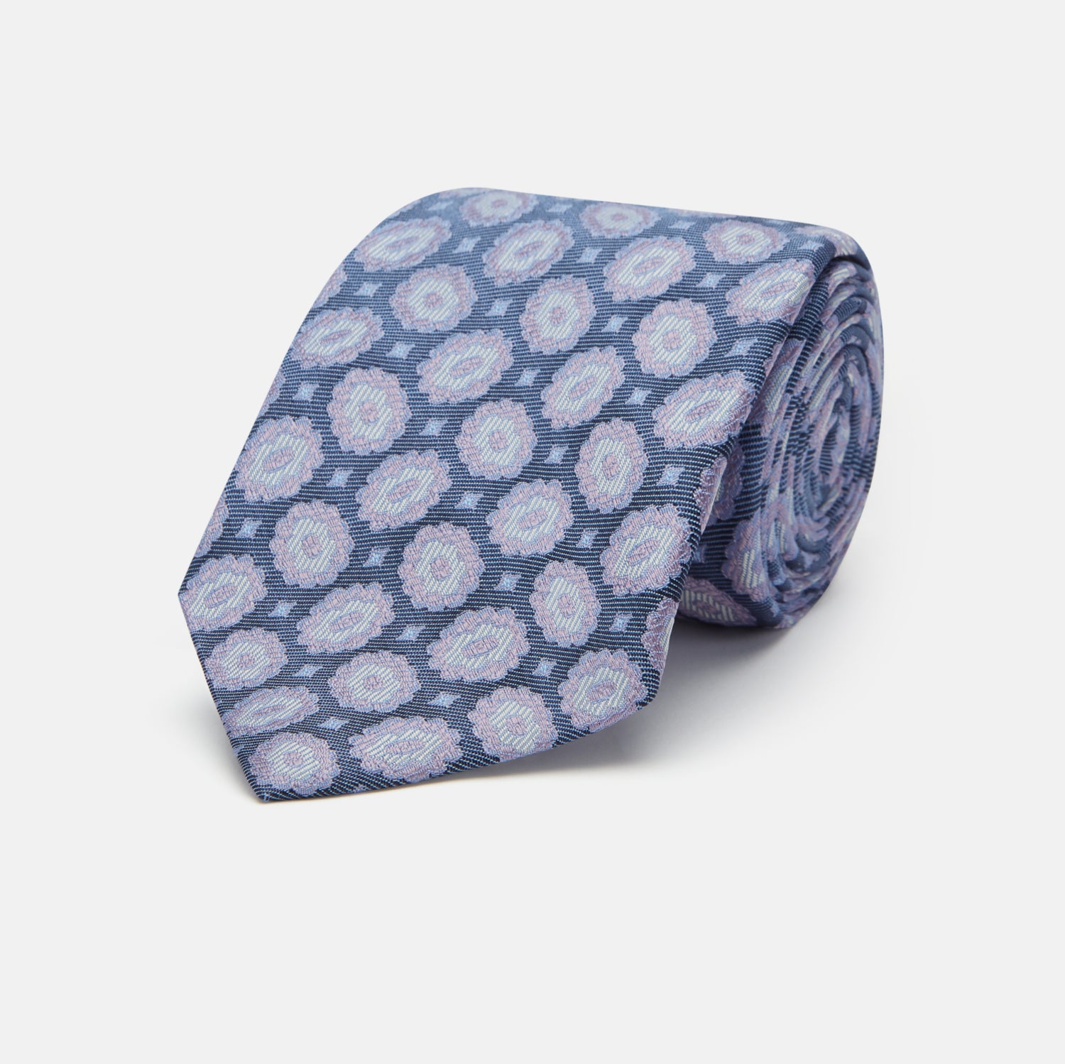 Blue Multi Paisley Silk Tie