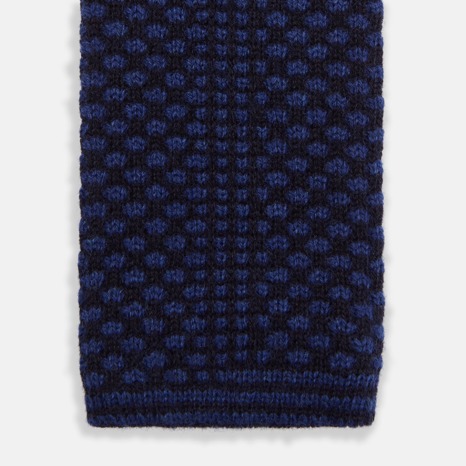 View 4 of product Navy Multi Cashmere Knitted Tie
