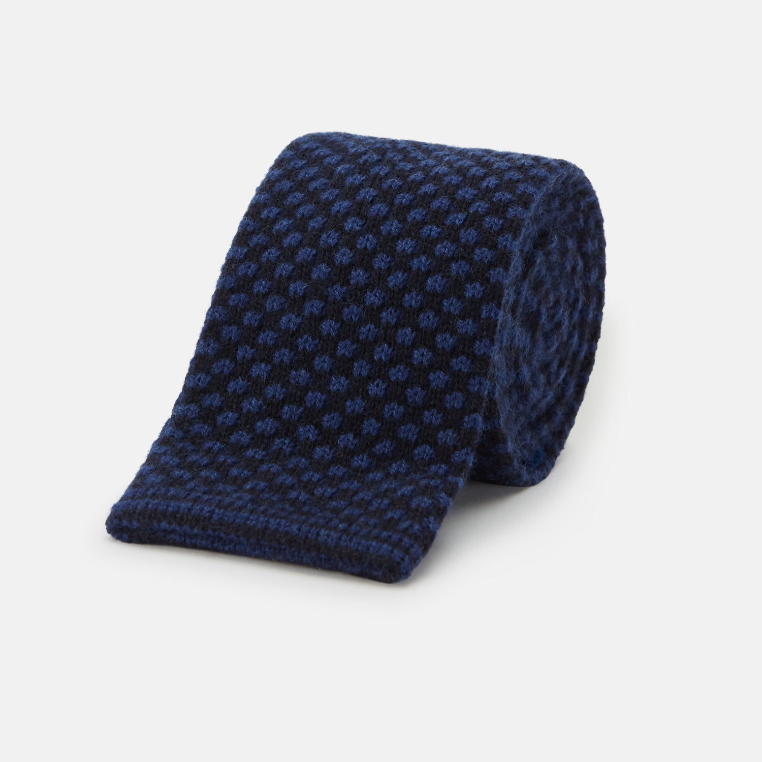 View 1 of product Navy Multi Cashmere Knitted Tie