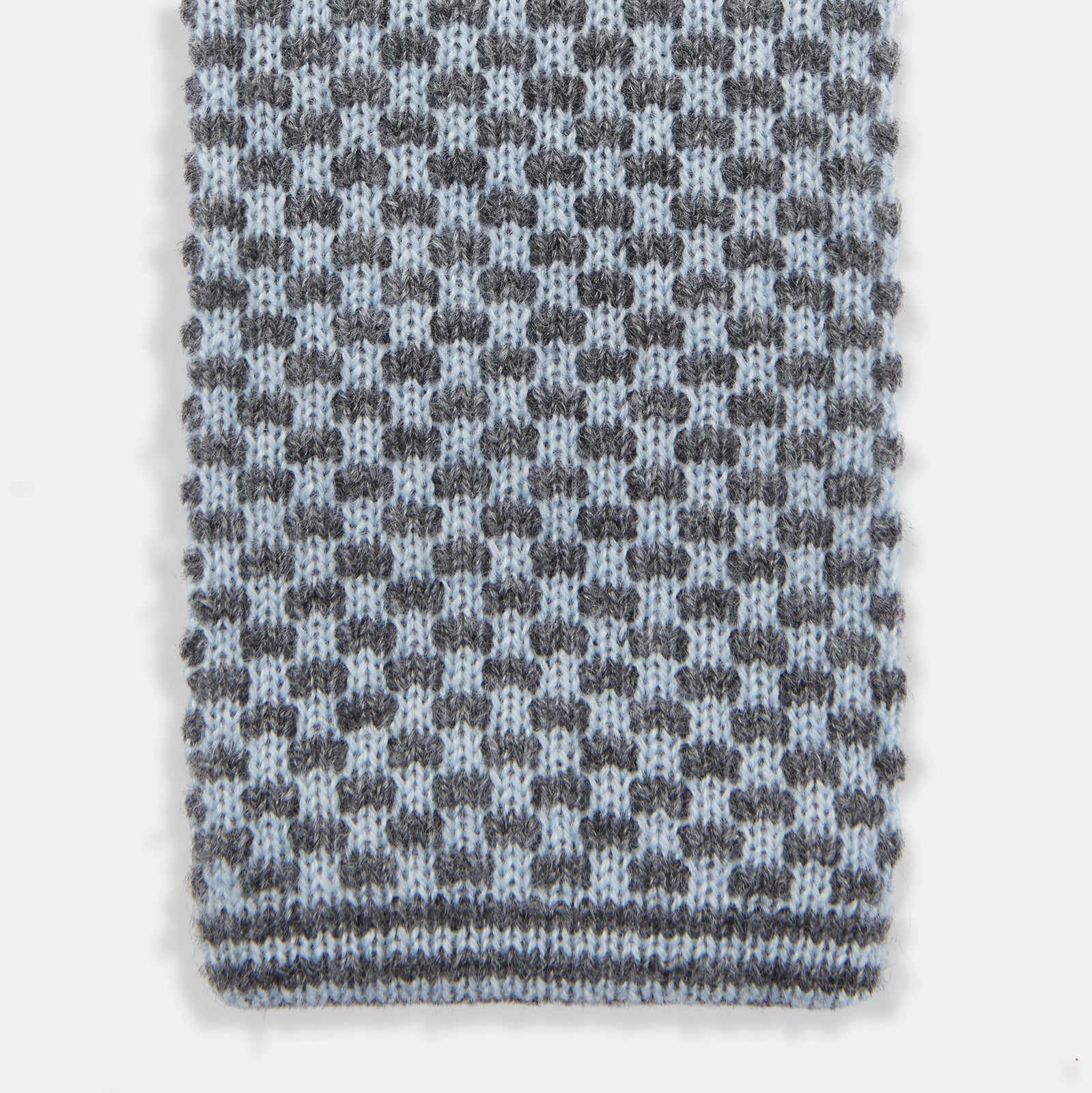 View 2 of product Pale Blue Multi Cashmere Knitted Tie