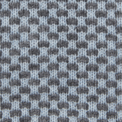 Pale Blue Multi Cashmere Knitted Tie Image 2