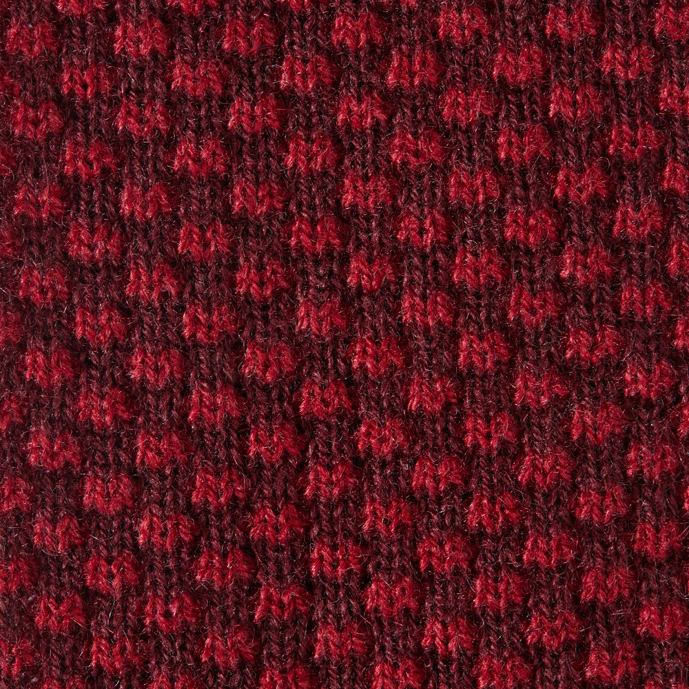 Red Multi Cashmere Knitted Tie