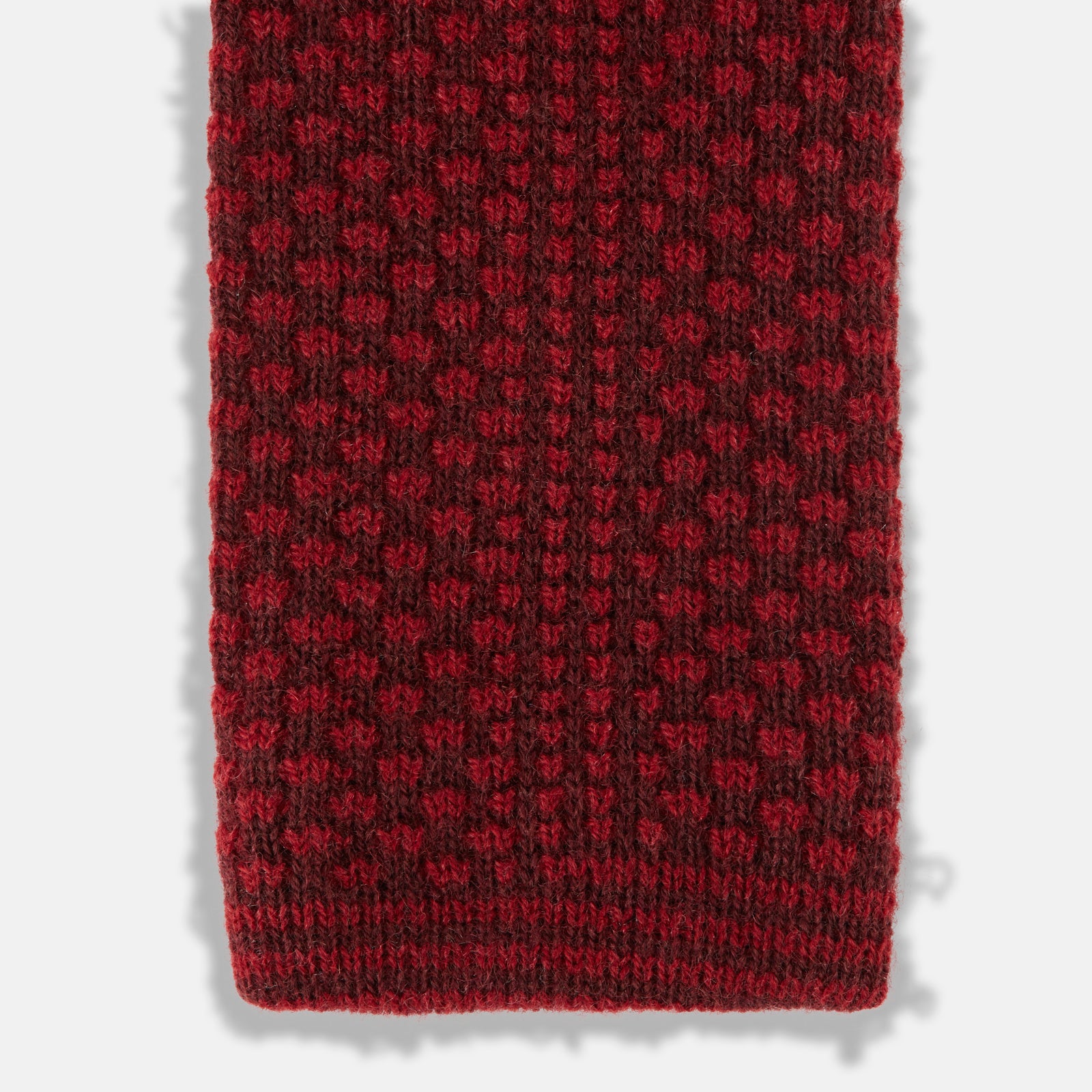 View 4 of product Red Multi Cashmere Knitted Tie