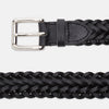 View 2 of product Black Leather Woven Belt&nbsp;