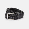 View 1 of product Black Leather Woven Belt&nbsp;