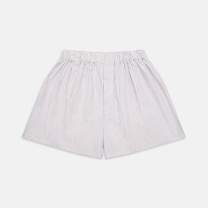 Beige Stripe Cotton Godfrey Boxers