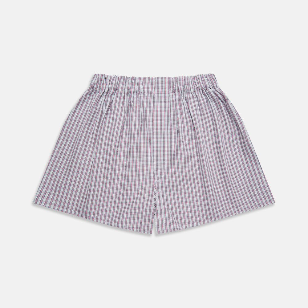 Red and Blue Multi Check Cotton Godfrey Boxers