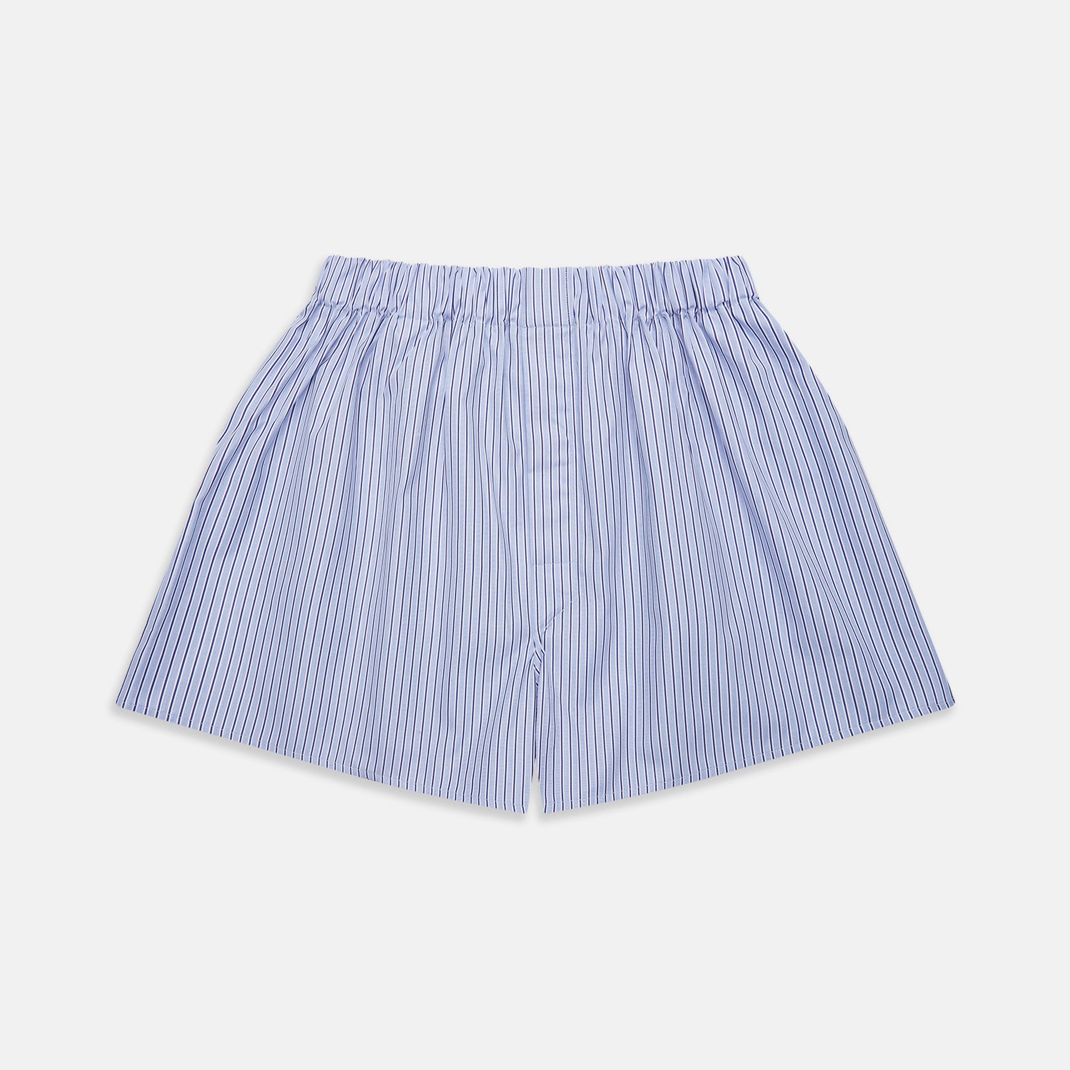 View 1 of product Blue and Navy Halo Stripe Cotton Godfrey Boxer Shorts