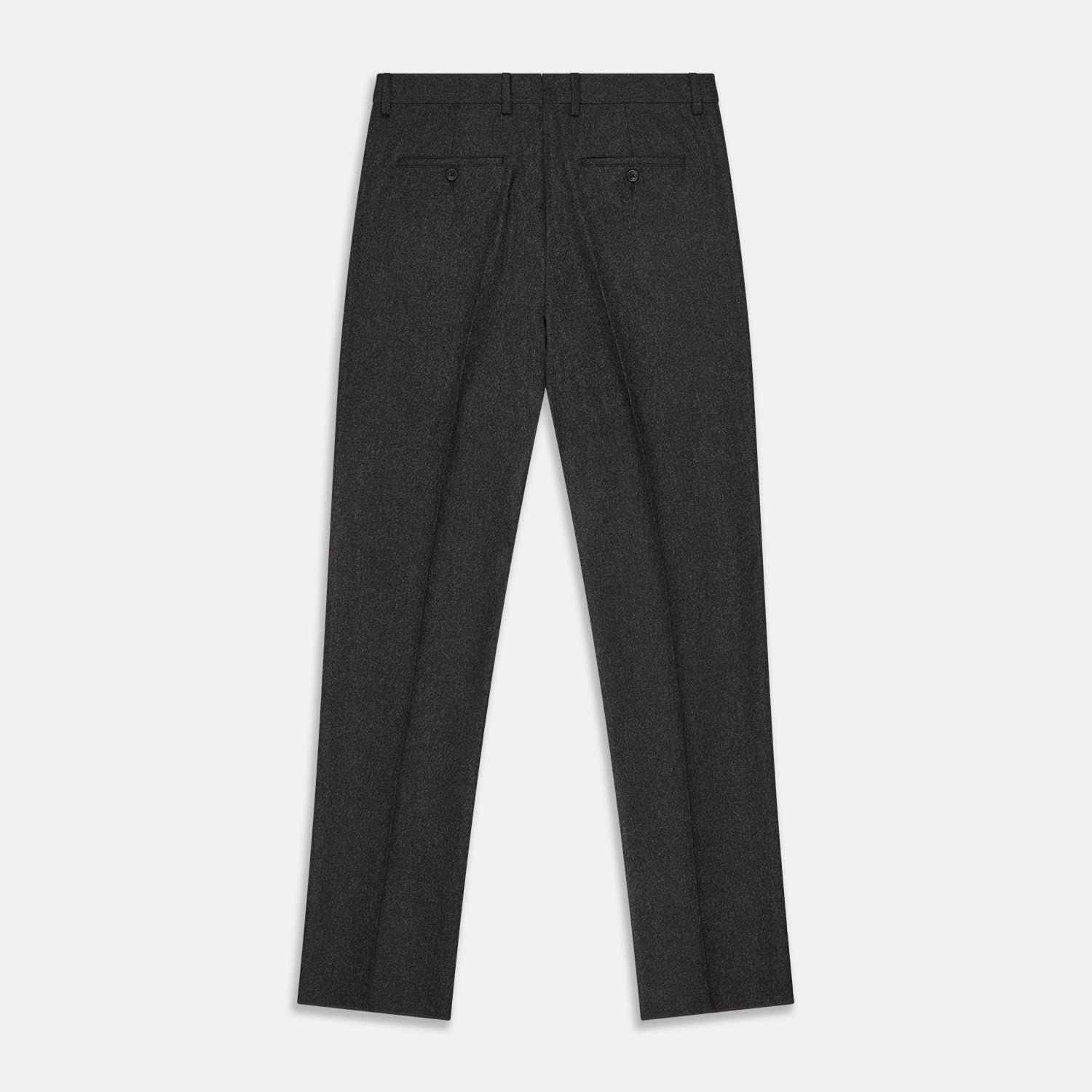 View 3 of product Charcoal Black Wool Manson Trousers