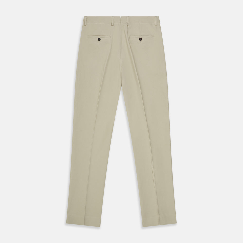 Cream Cotton Manson Trousers
