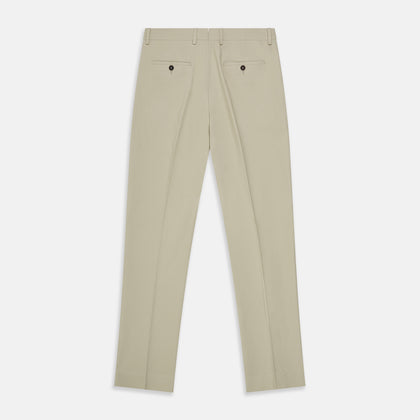 Cream Cotton Manson Trousers Image 2