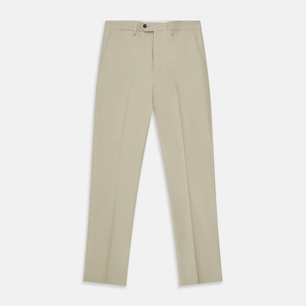 Cream Cotton Manson Trousers