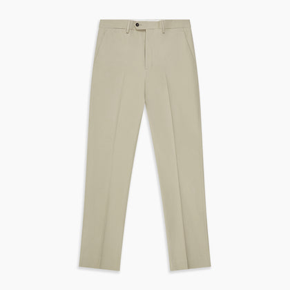 Cream Cotton Manson Trousers Image 3