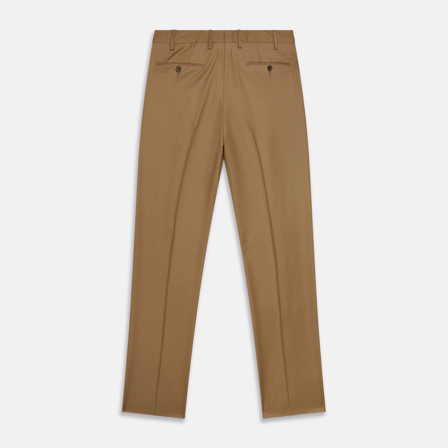 View 3 of product Brown Wool Single Pleat Gerry Trousers