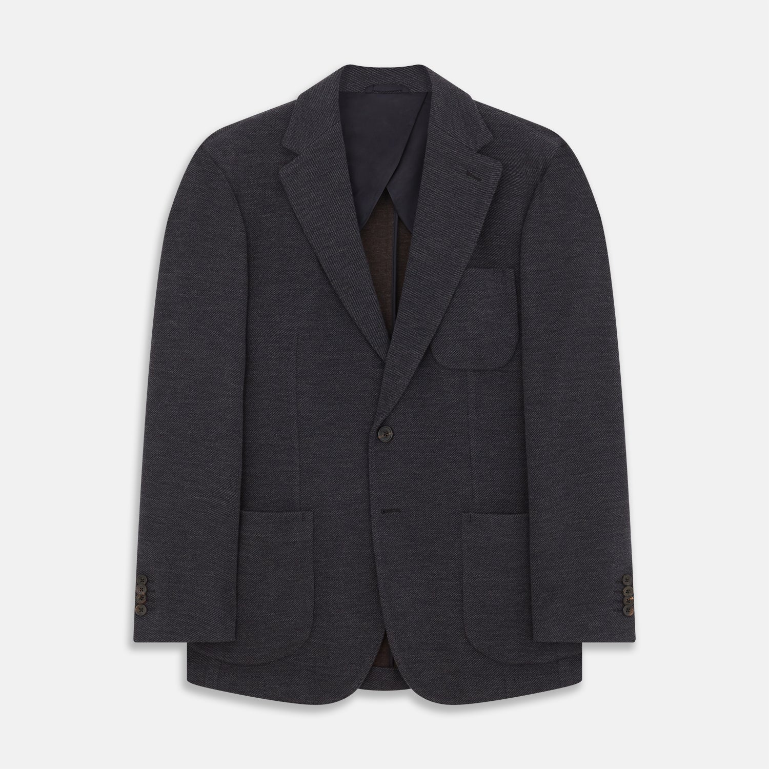 View 1 of product Navy Cashmere Blend Henley Blazer