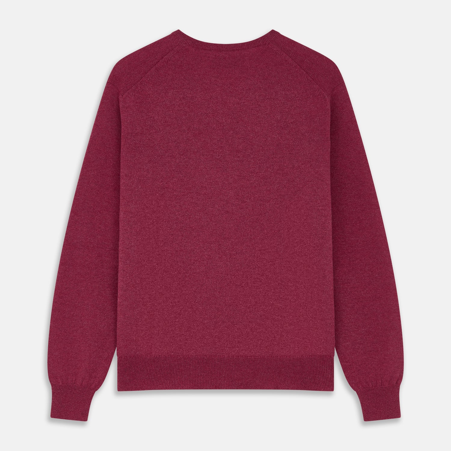 View 3 of product Soft Burgundy Cashmere V-neck Paden Jumper