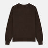 View 3 of product Brown Cashmere V-neck Paden Jumper