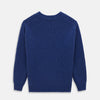 View 3 of product Marine Blue Cashmere Edwards V-Neck Jumper