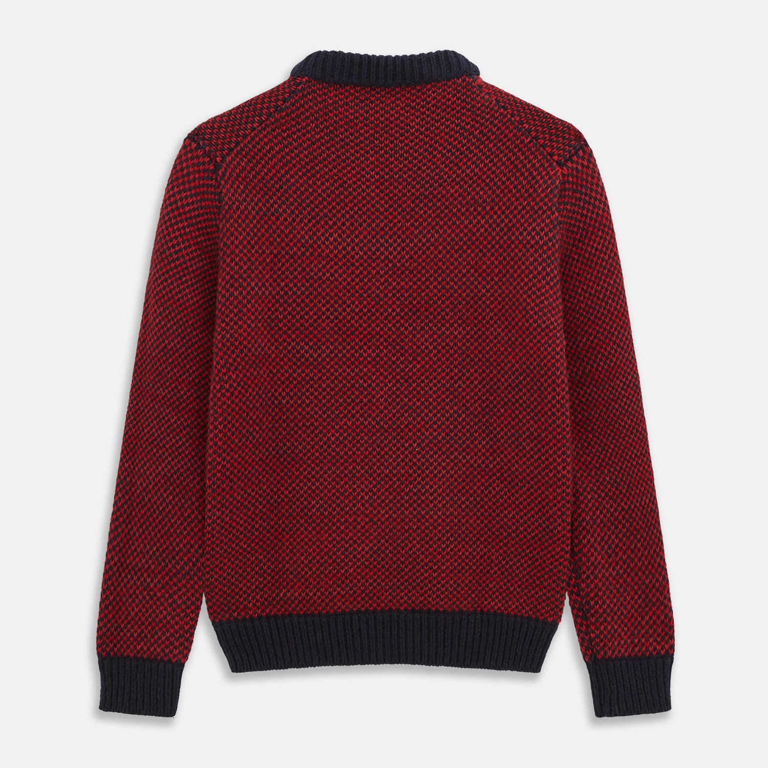 View 3 of product Red and Navy Wool Blend Billy Jumper