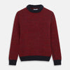 View 1 of product Red and Navy Wool Blend Billy Jumper