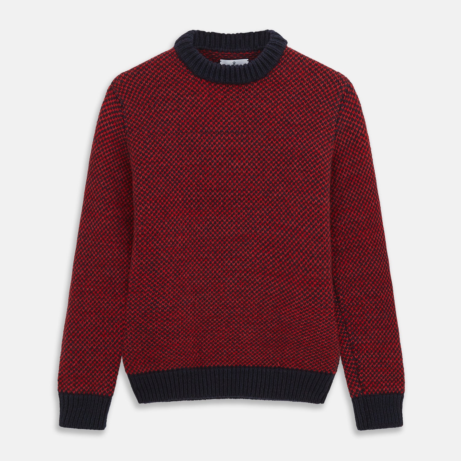 View 1 of product Red and Navy Wool Blend Billy Jumper