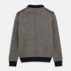 View 3 of product Navy and White Wool Blend Billy Jumper