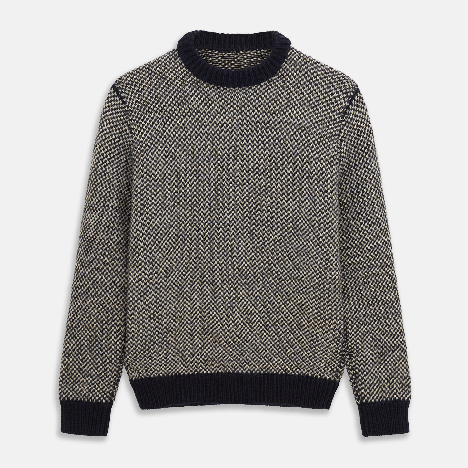 View 1 of product Navy and White Wool Blend Billy Jumper