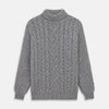 View 1 of product Oatmeal Cashmere Melange Clark Roll Neck Jumper
