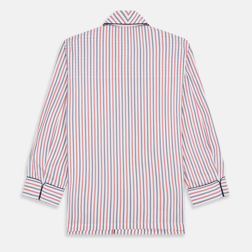 Red and Blue Stripe Cotton Quin Pyjamas
