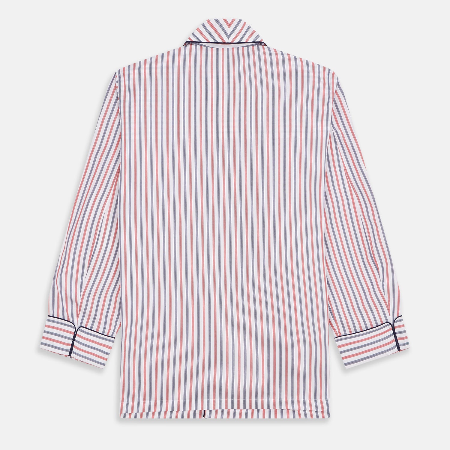 View 6 of product Red and Blue Stripe Cotton Quin Pyjamas