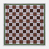 Green and Red Checked Chess Board Silk Pocket Square