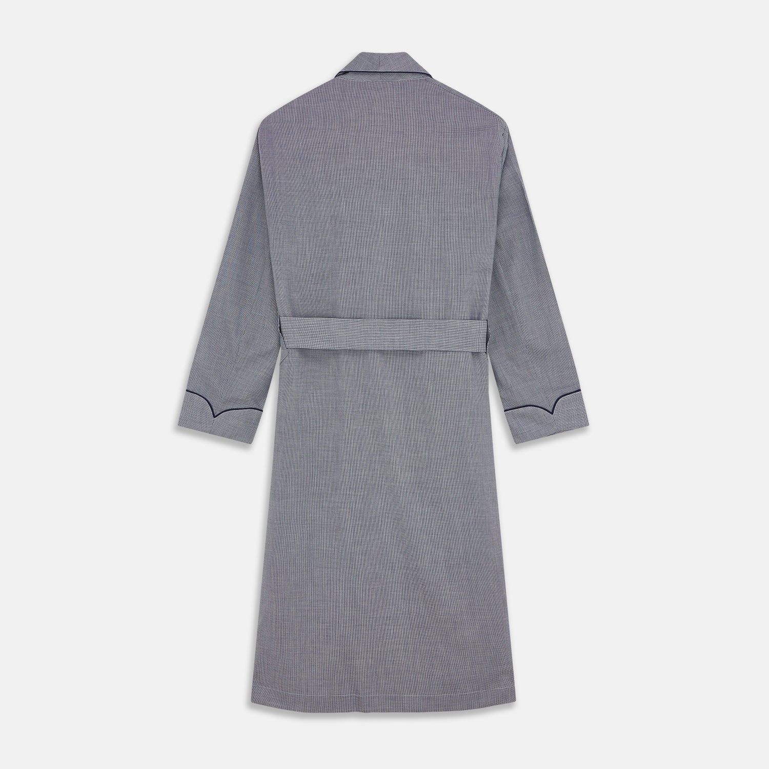 View 5 of product Navy Houndstooth Wool Arnold Gown