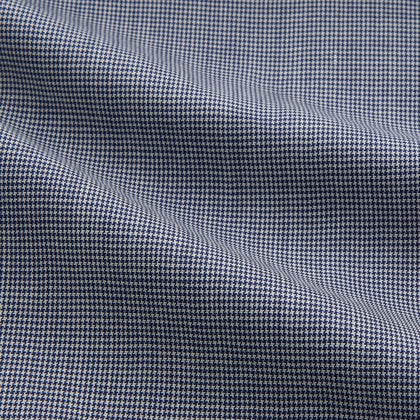Navy Houndstooth Wool Arnold Gown Image 1