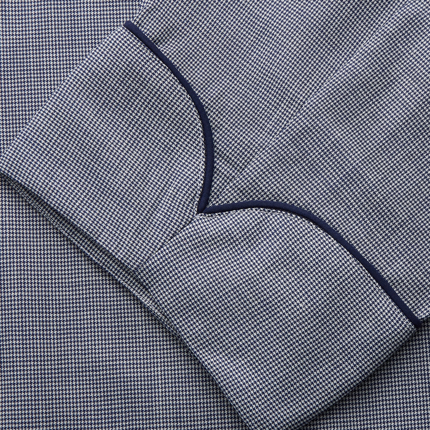 View 3 of product Navy Houndstooth Wool Arnold Gown