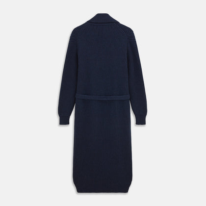 Deep Navy Cashmere Baldwin Gown Image 3