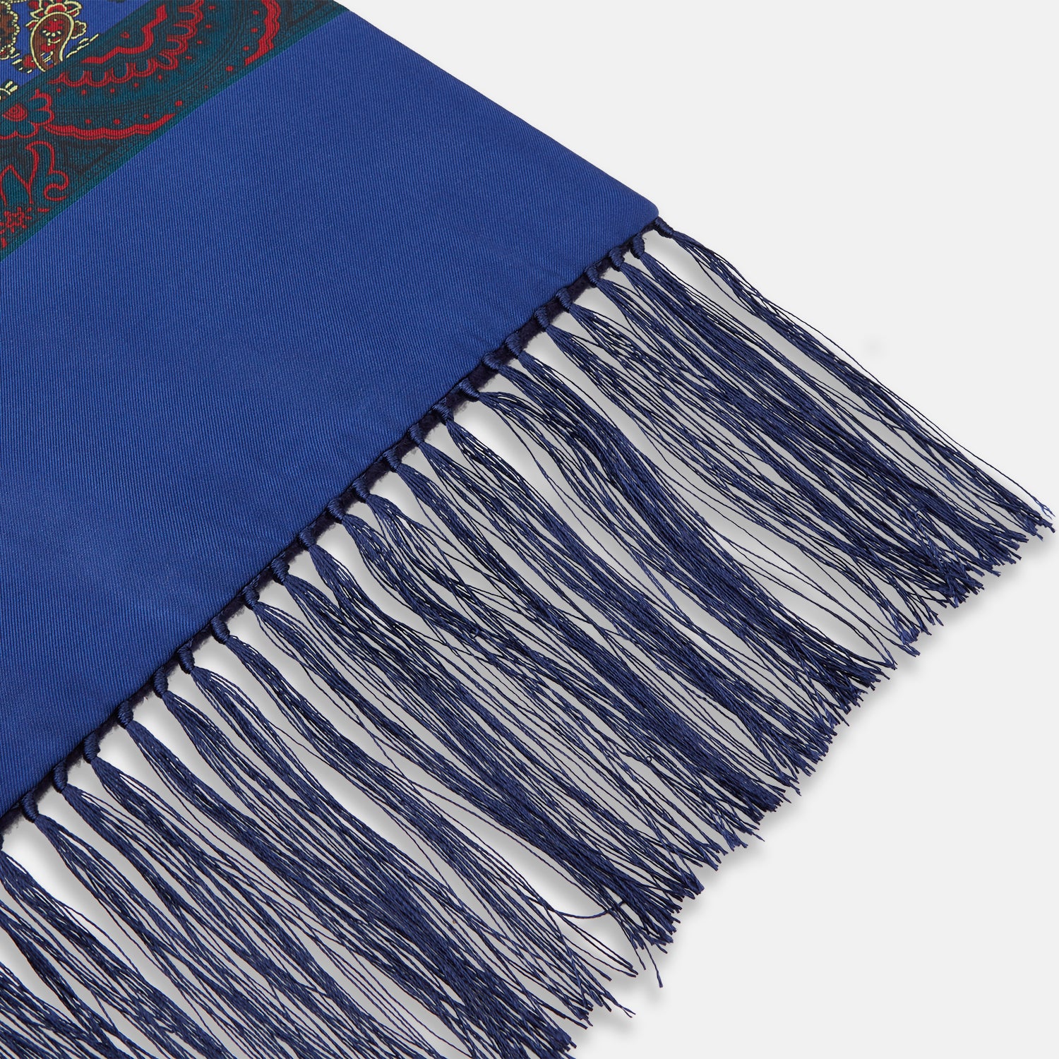 View 2 of product Burgundy and Ivy Paisley Silk Scarf