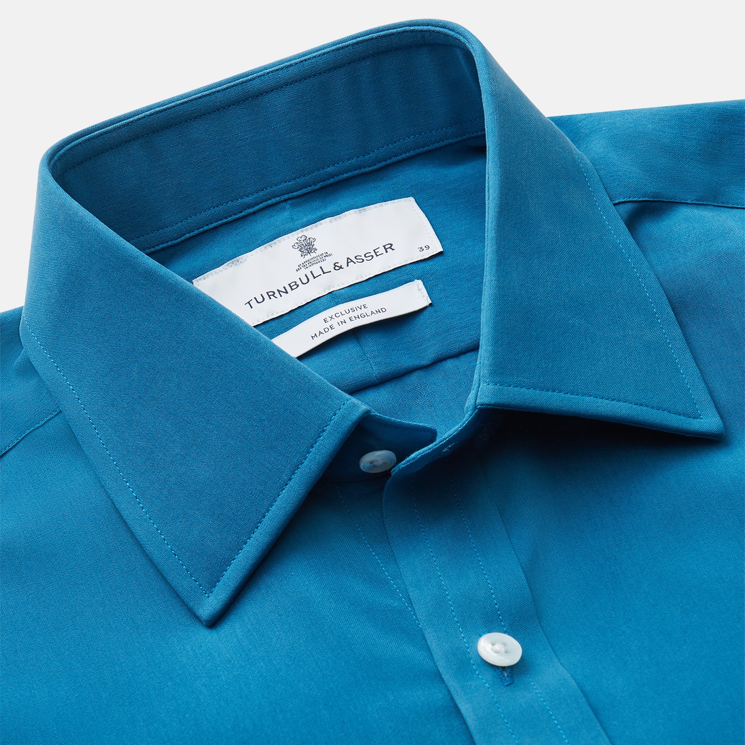 View 3 of product Blue Silk Regular Fit Mayfair Shirt