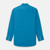 View 5 of product Blue Silk Regular Fit Mayfair Shirt
