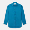 View 1 of product Blue Silk Regular Fit Mayfair Shirt