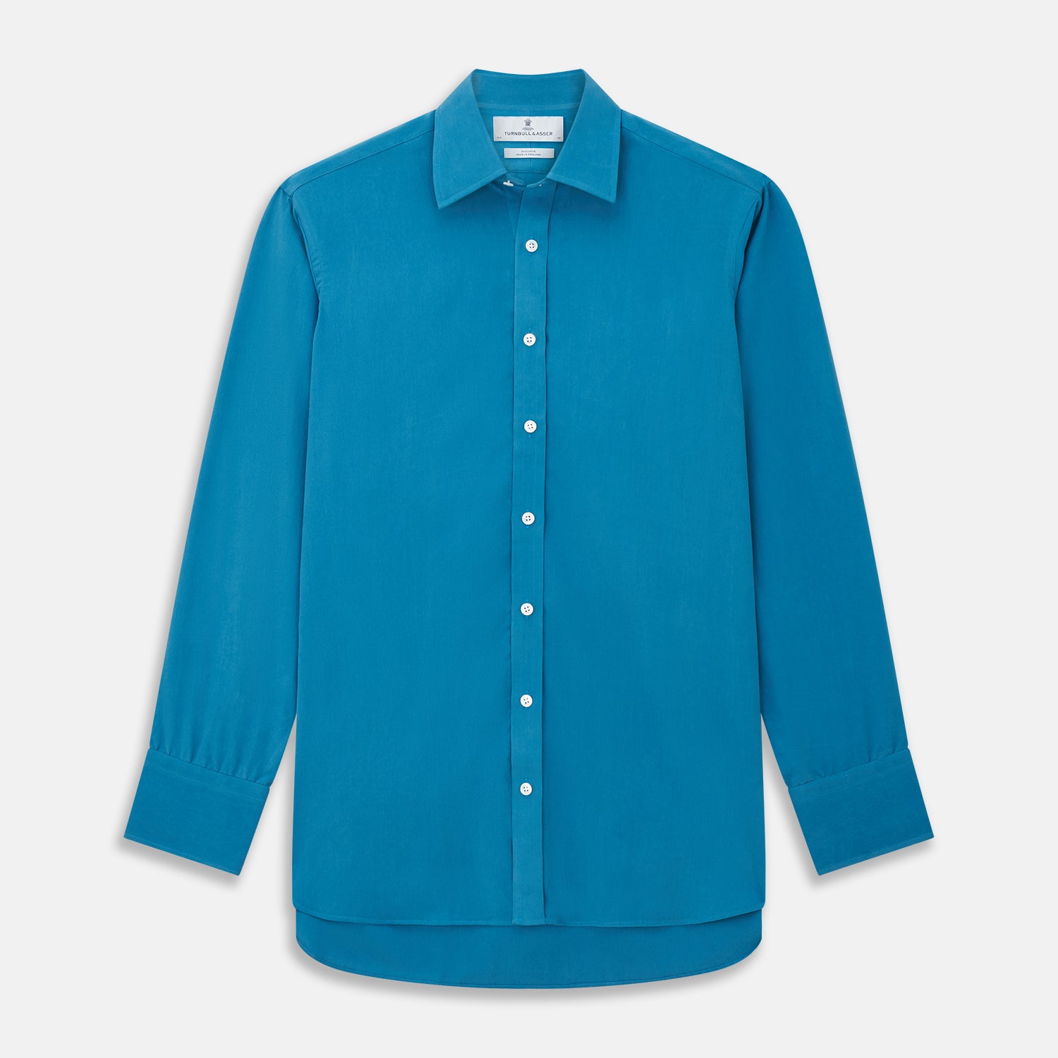 View 1 of product Blue Silk Regular Fit Mayfair Shirt