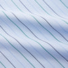 View 2 of product Pale Blue and Green Halo Stripe Cotton Regular Fit Mayfair Shirt