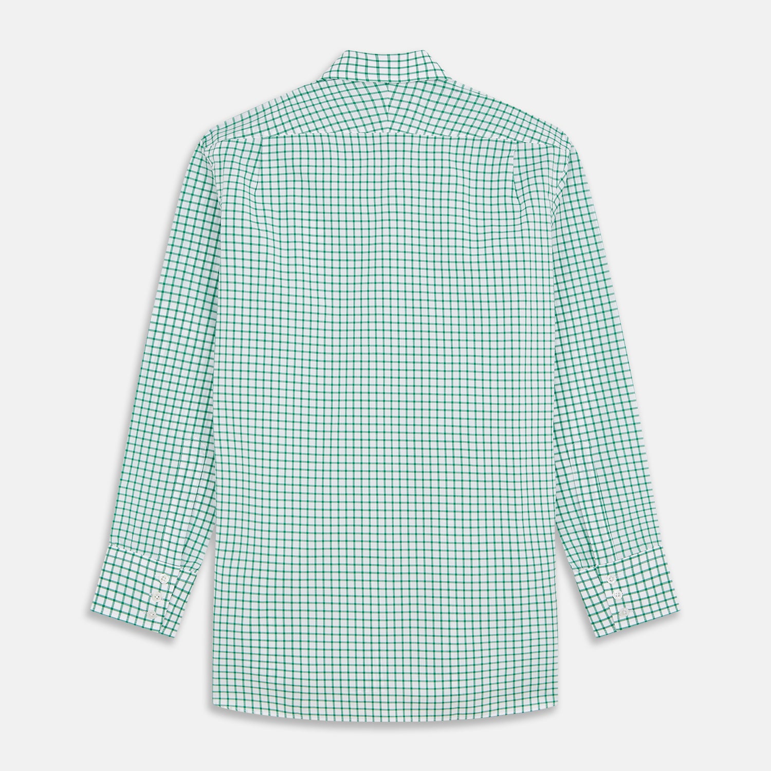 View 5 of product Green Check Cotton Regular Fit Mayfair Shirt