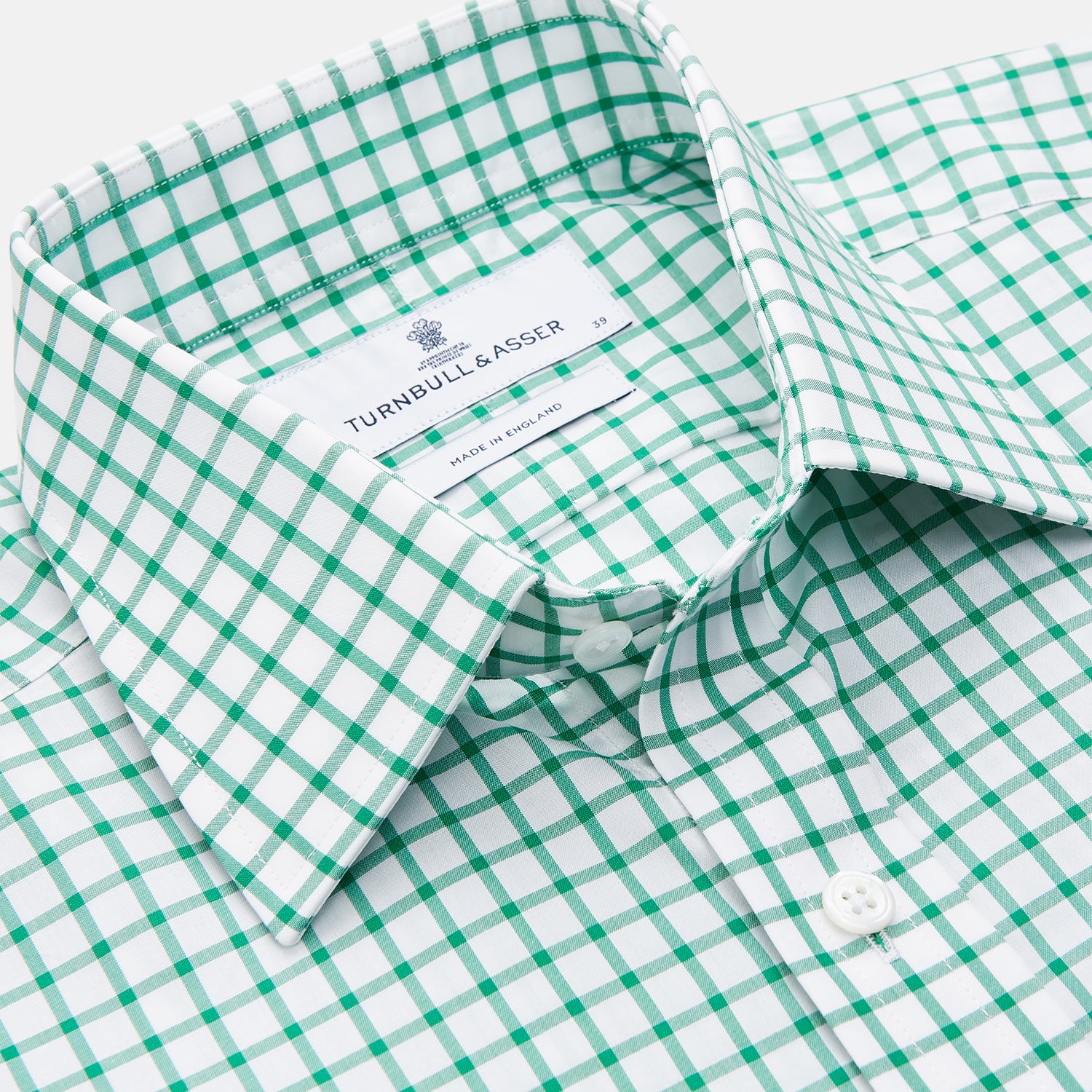 View 2 of product Green Check Cotton Regular Fit Mayfair Shirt