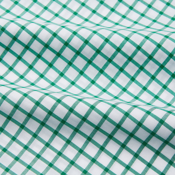 Green Check Cotton Regular Fit Mayfair Shirt Image 3