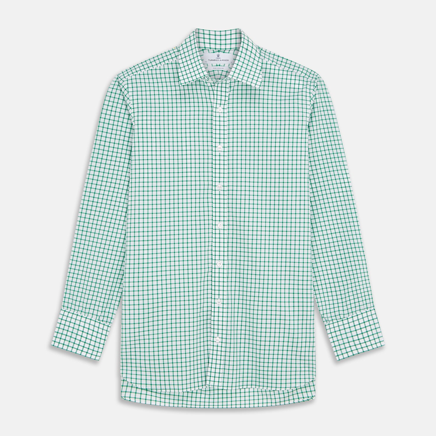 View 1 of product Green Check Cotton Regular Fit Mayfair Shirt