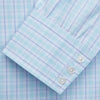 View 3 of product Pale Blue and Green Multi Check Cotton Regular Fit Mayfair Shirt